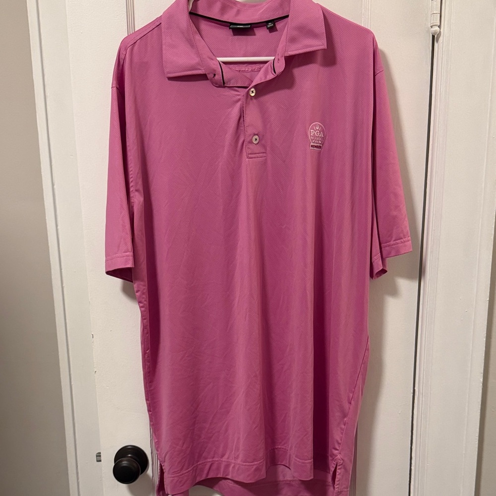 Footjoy Men's Vibrant Pink Polo